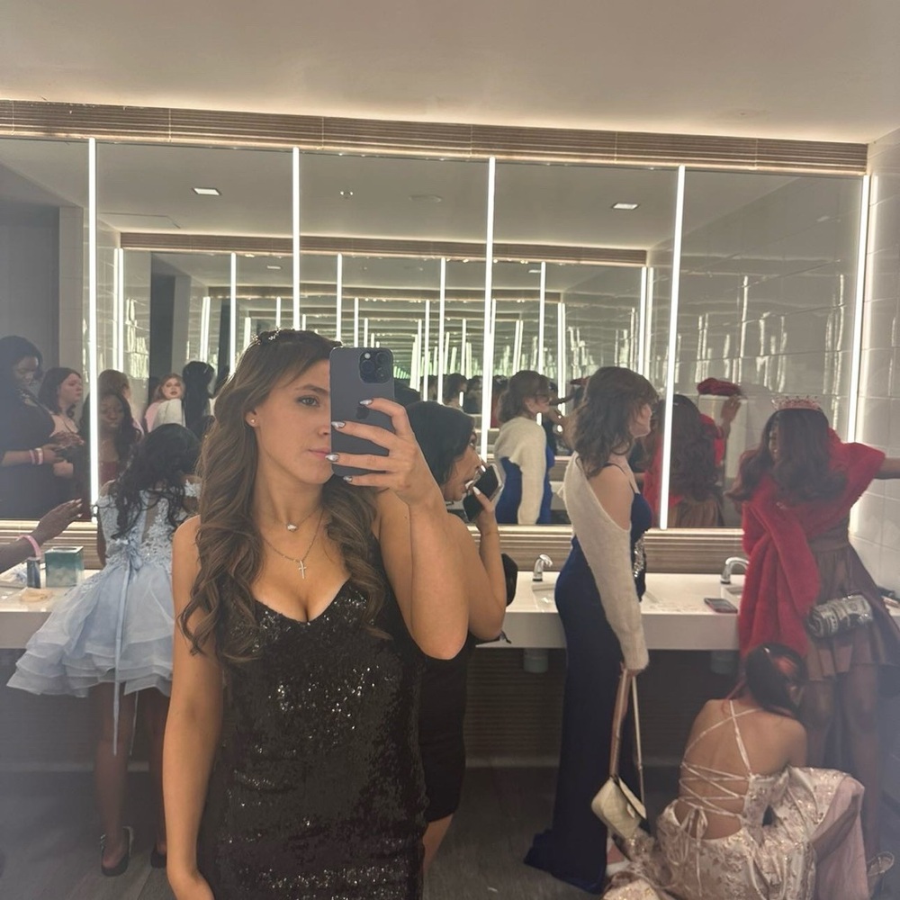 Sparkling Black Sequin Dress